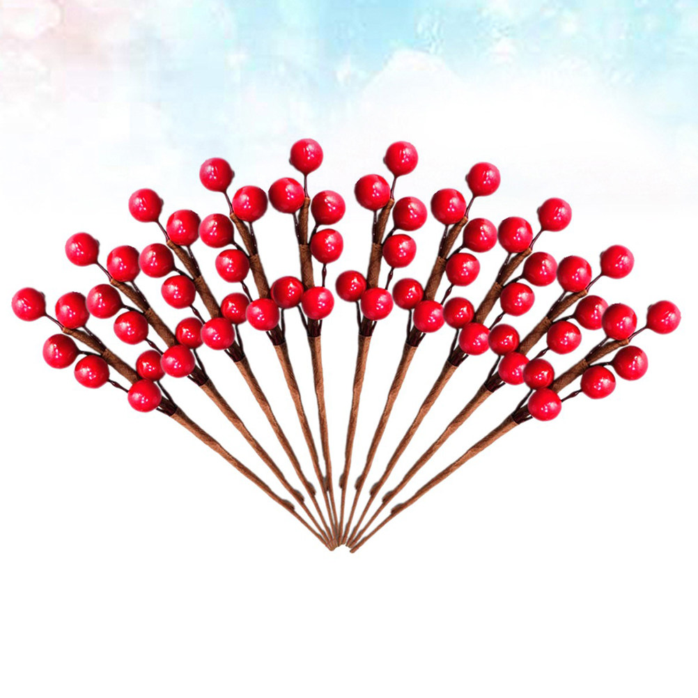 Art Craft Bar - 10Pcs DIY Berry Twig Set Artificial