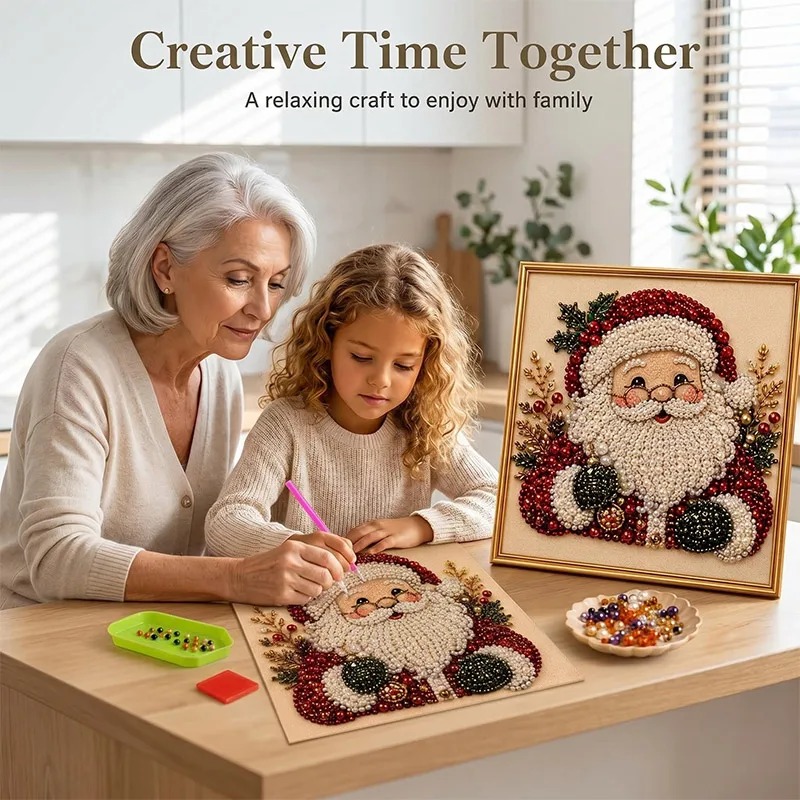 Art Craft Gifts For Adults - Christmas Pearl Diamond Painting Art Set