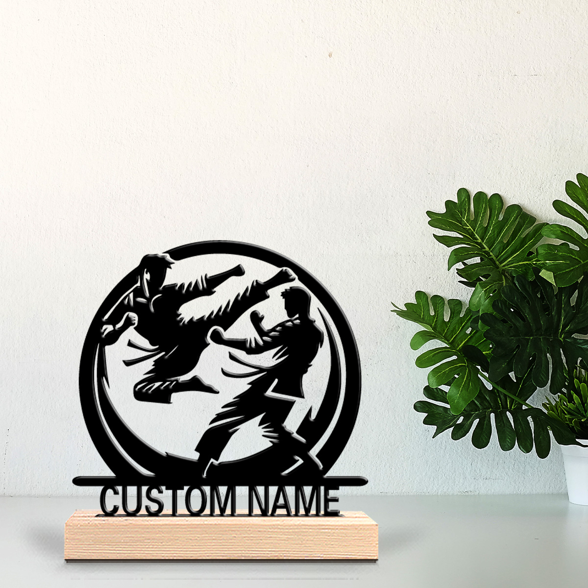 Art Craft Decoration - 1pc Fashion Taekwondo Custom Letter Metal