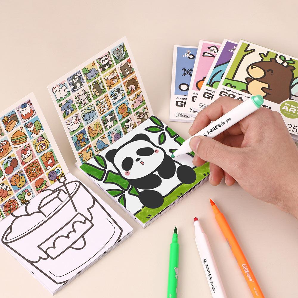 Cartoon Handy Coloring Book 25 - Art Craft Notebook review and price