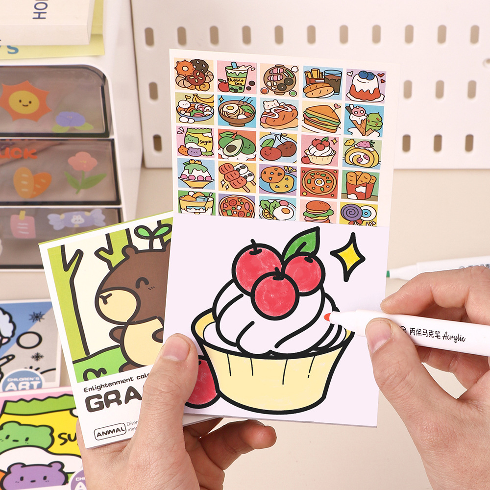 Cartoon Handy Coloring Book 25 - Art Craft Notebook review and price