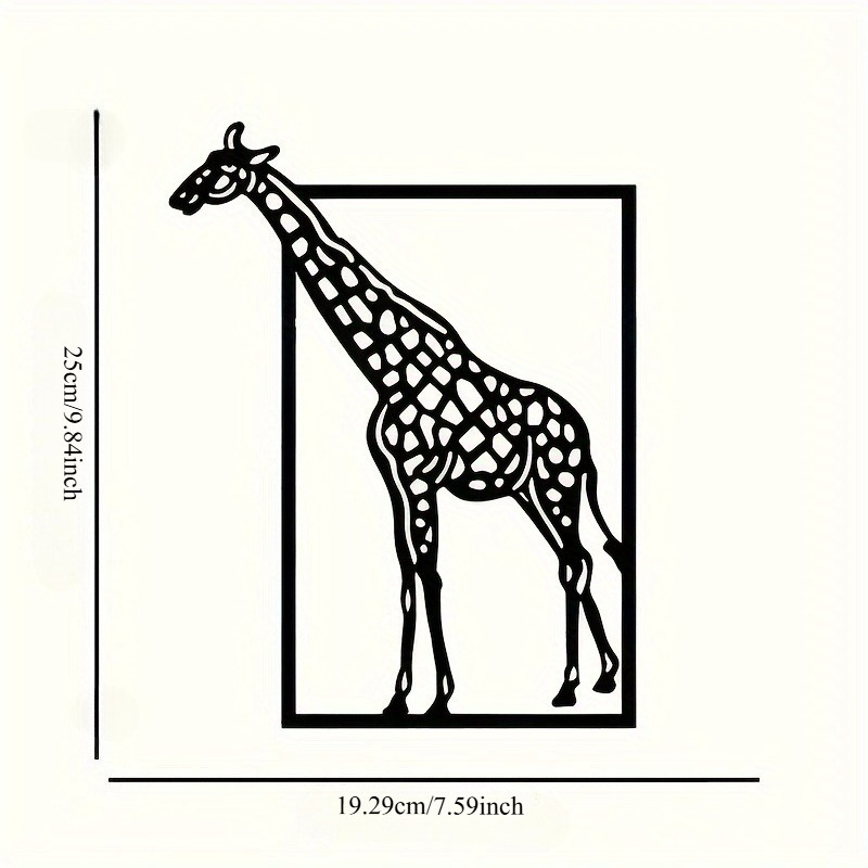Abstract giraffe metal wall ar - Art Craft Bar review and price