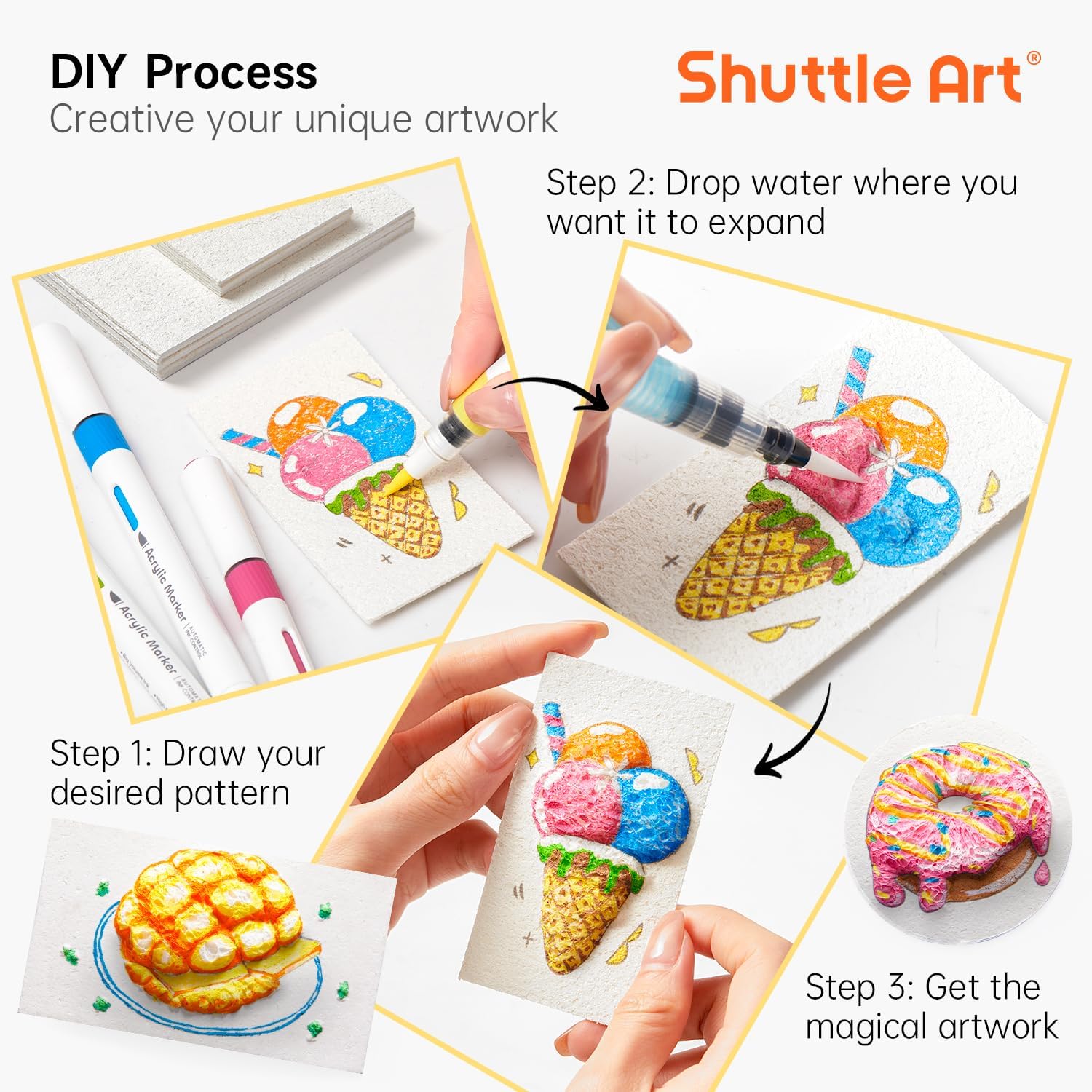 3D Puffy Foam Texture Painting - Art Craft Kids review and price