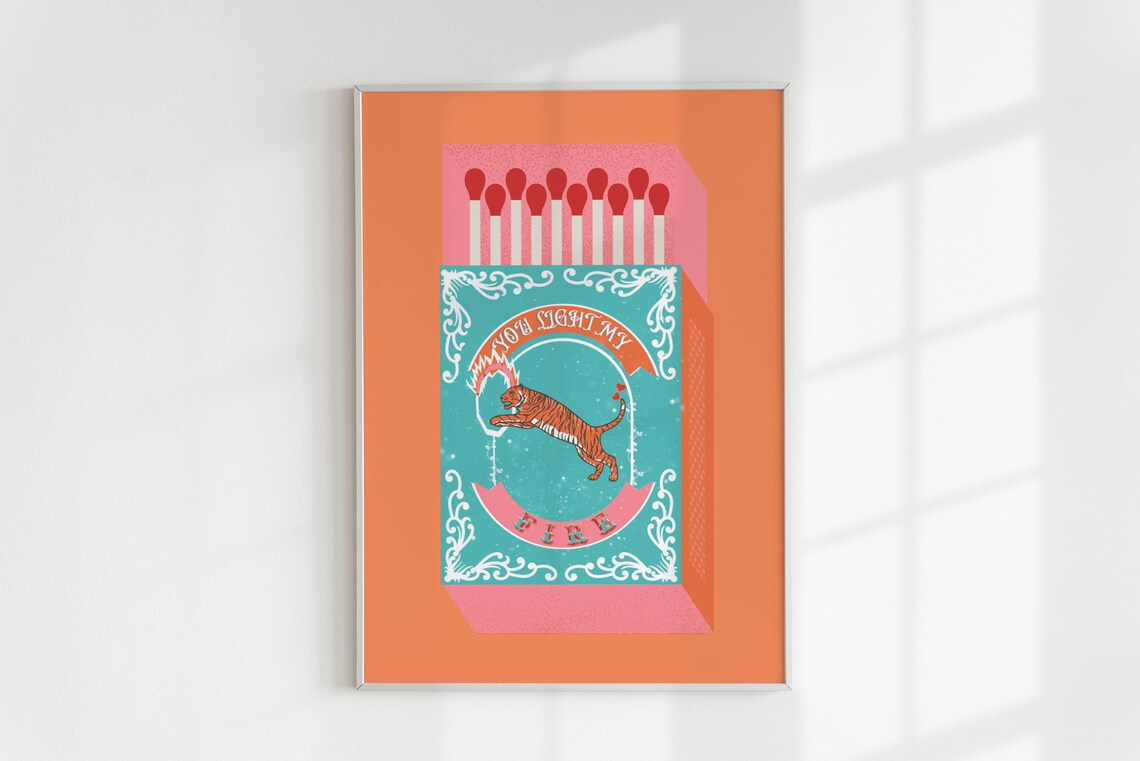 You Light My Fire Orange Match - Art Craft Kitchen review and price