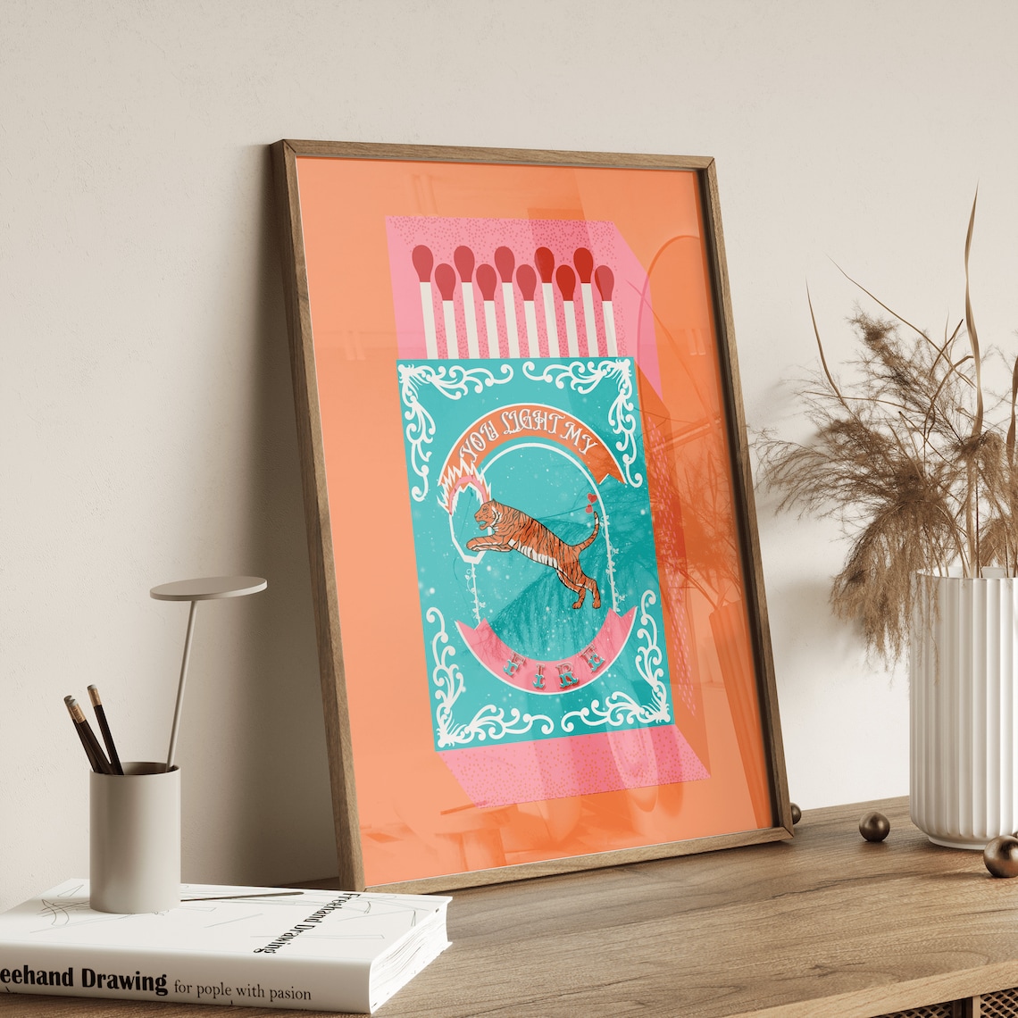 You Light My Fire Orange Match - Art Craft Kitchen review and price