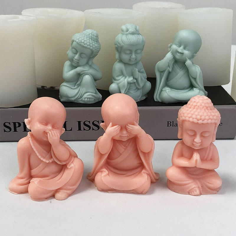 3D Little Monk Candle Silicone - Art Craft Show review and price