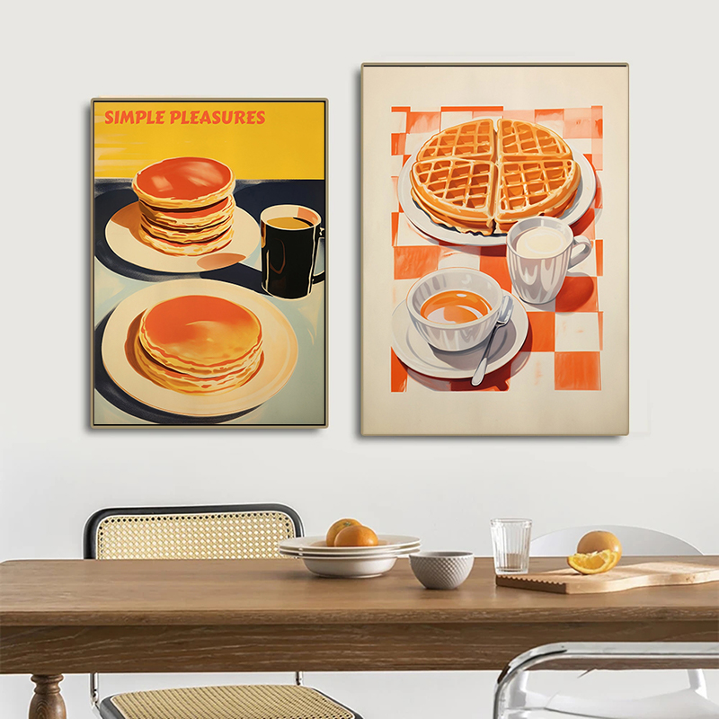 Vintage Food Poster Eggs Bacon - Art Craft Kitchen review and price