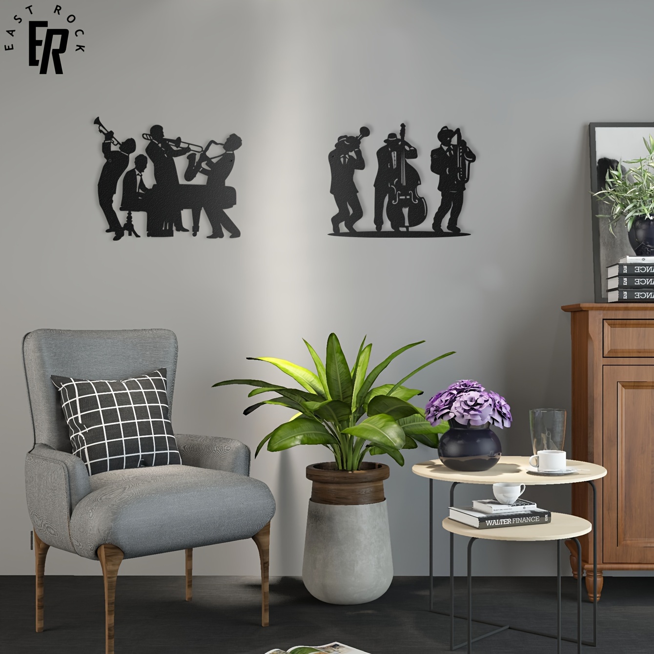 Metal Musician Silhouette Wall - Art Craft Bar review and price