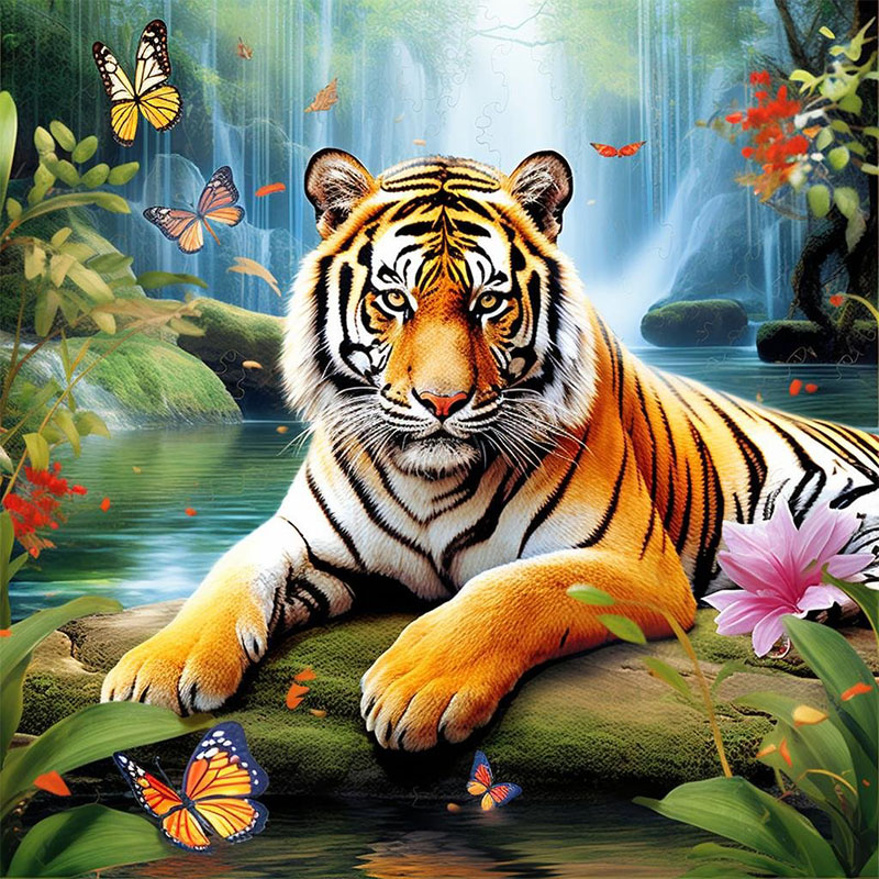 1 Set of Tiger King Diamond Pa - Art Craft Animals review and price