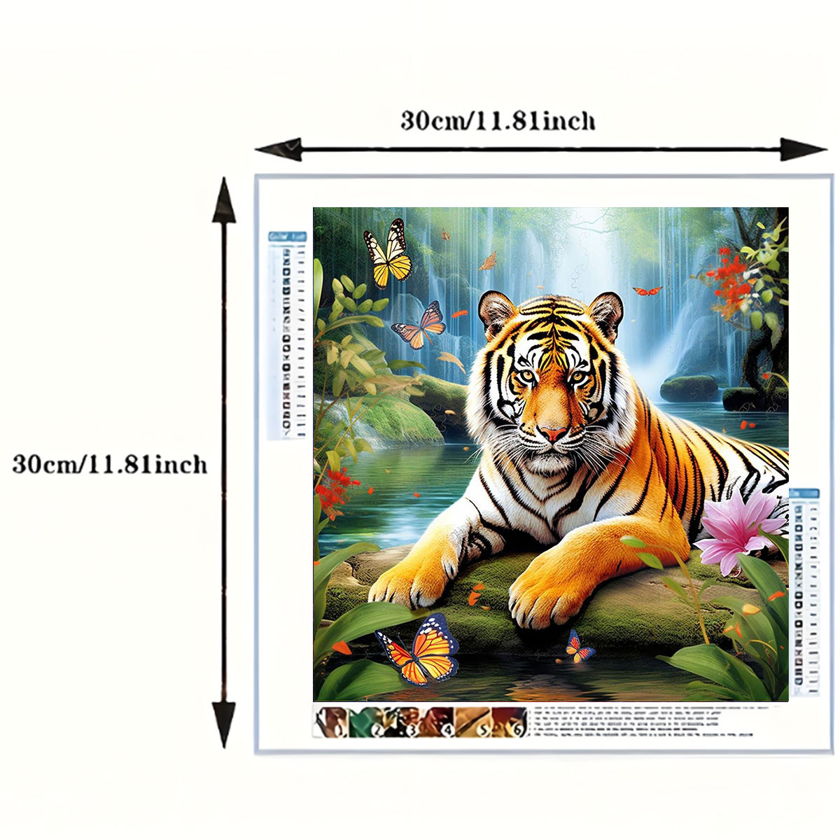 1 Set of Tiger King Diamond Pa - Art Craft Animals review and price