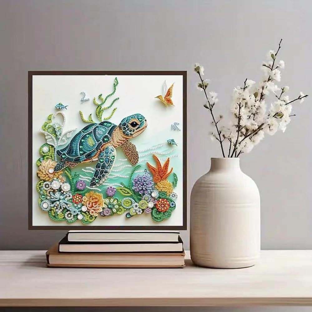 Sea Turtle Animal Diamond Pain - Art Craft Animals review and price
