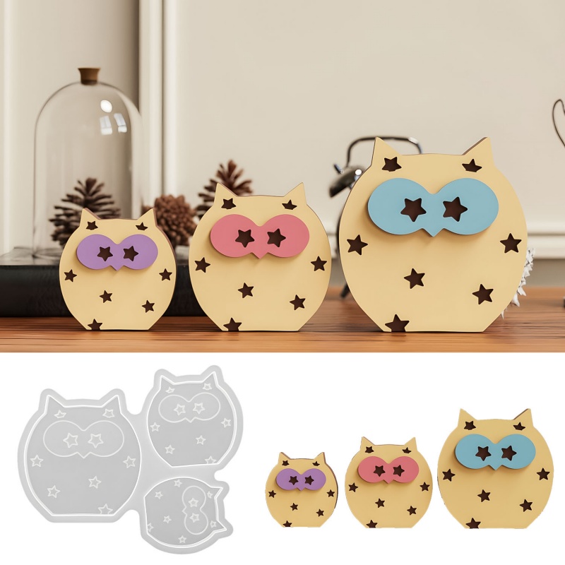 Owl Desktop Ornament Silicone  - Art Craft Show review and price