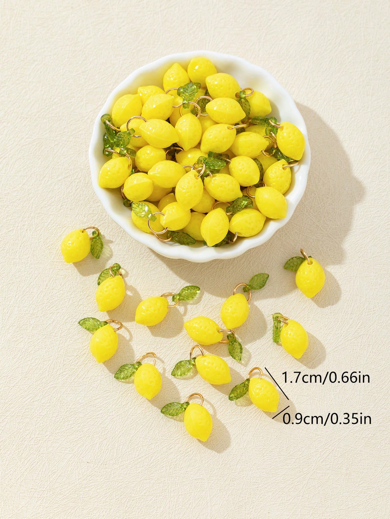 10Pcs 3D Lemon Resin Charms Pe - Art Craft Decoration review and price