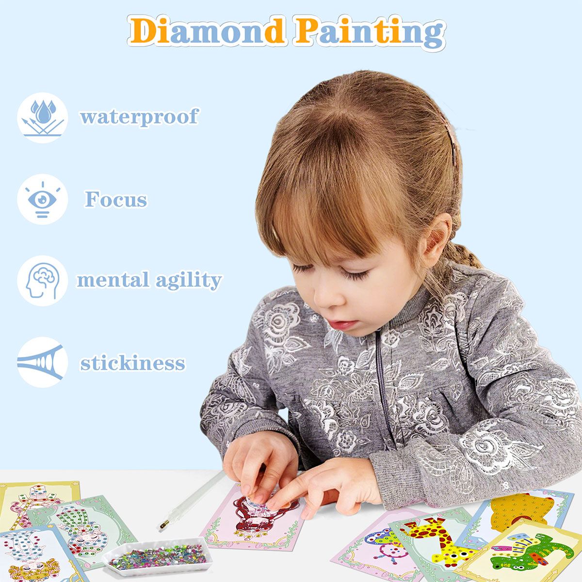 16 Pcs Gem Kit DIY Arts Crafts - Art Craft Animals review and price