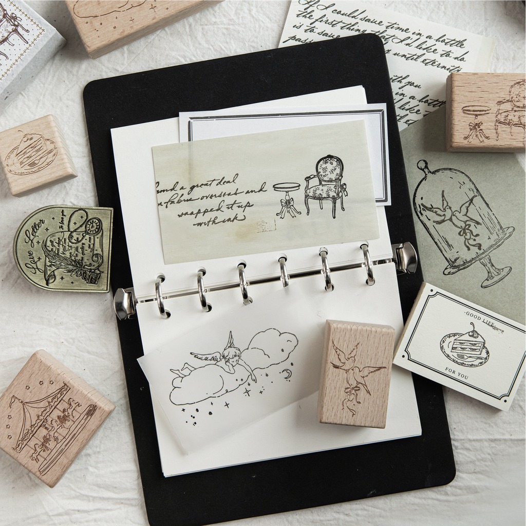 Vintage Wood Cartoon Pattern R - Art Craft Notebook review and price