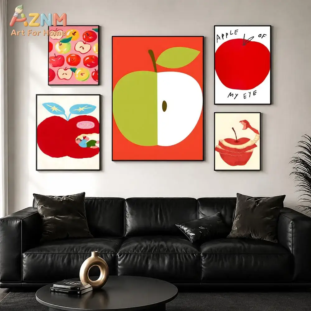 AZNM Cute Red Apple Cartoon Fr - Art Craft Kitchen review and price