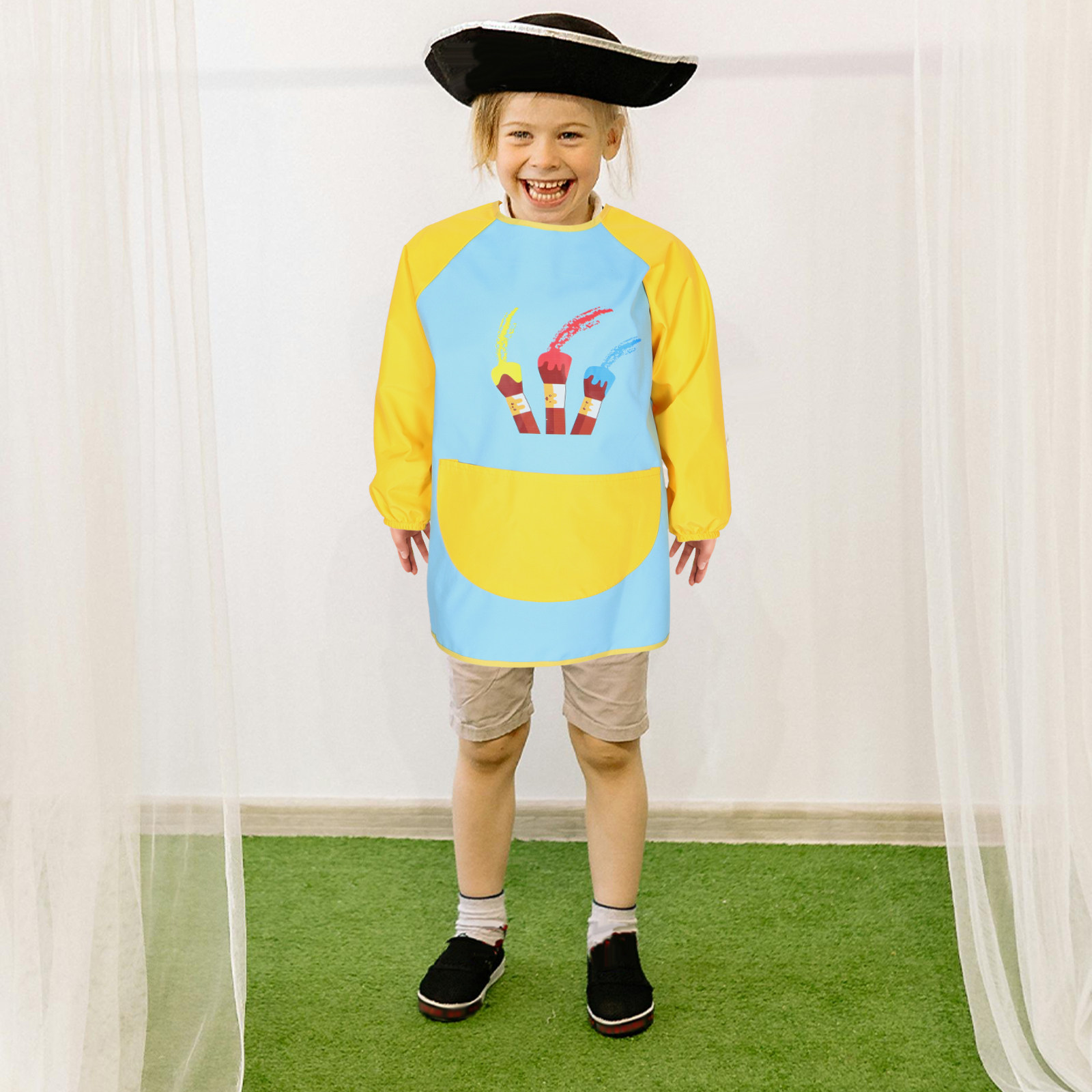 Waterproof Long Sleeve Smock P - Art Craft Activities For Preschoolers review and price