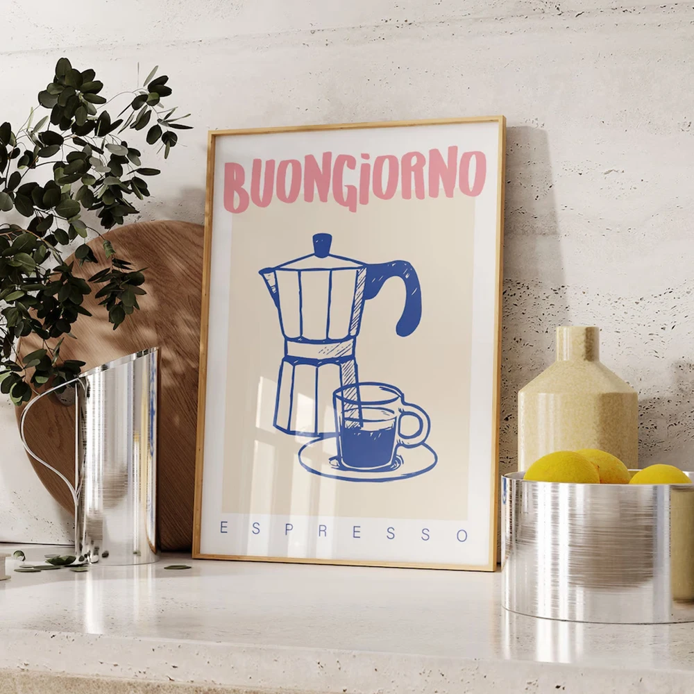 Modern Coffee Espresso Wall Ar - Art Craft Kitchen review and price