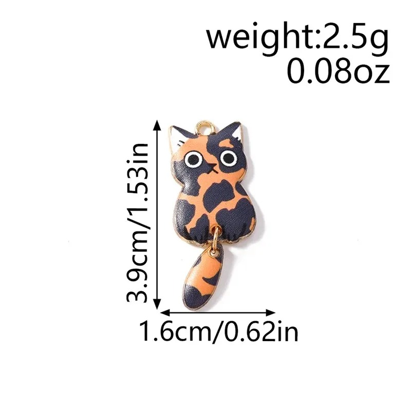 10Pcs 16×39mm Cute Cartoon Cat - Art Craft Resin review and price