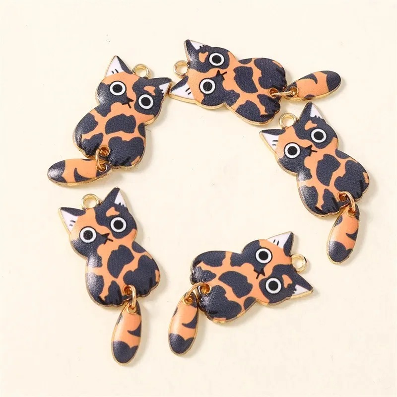 10Pcs 16×39mm Cute Cartoon Cat - Art Craft Resin review and price