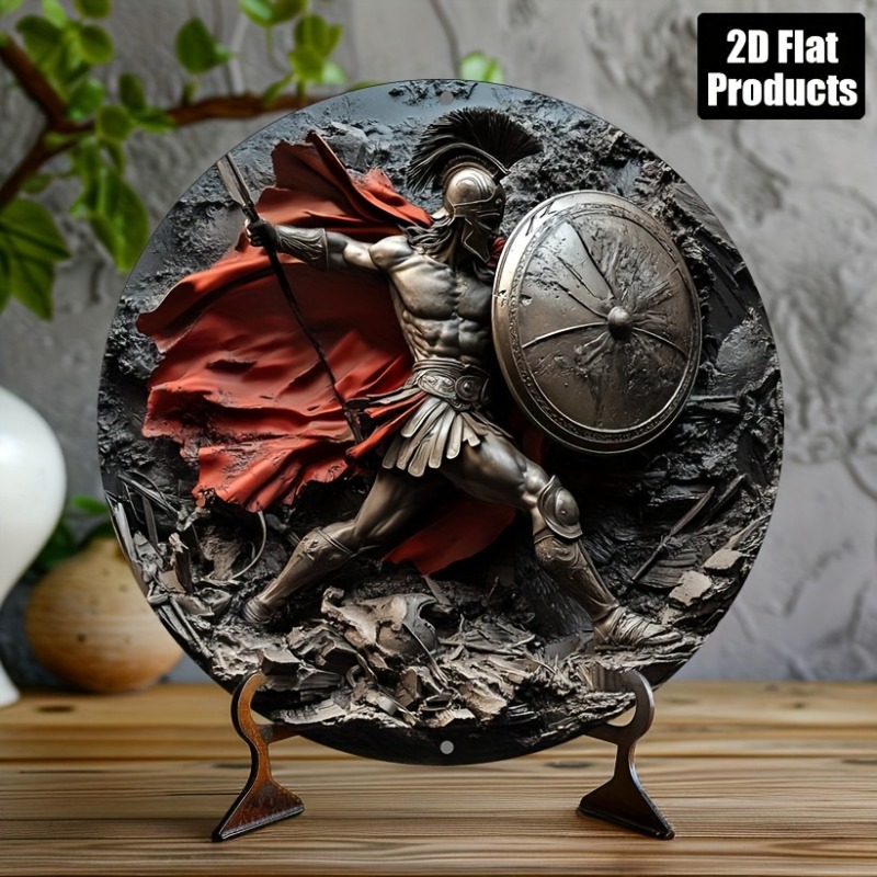 Spartan Warrior Round Metal Al - Art Craft Kitchen review and price