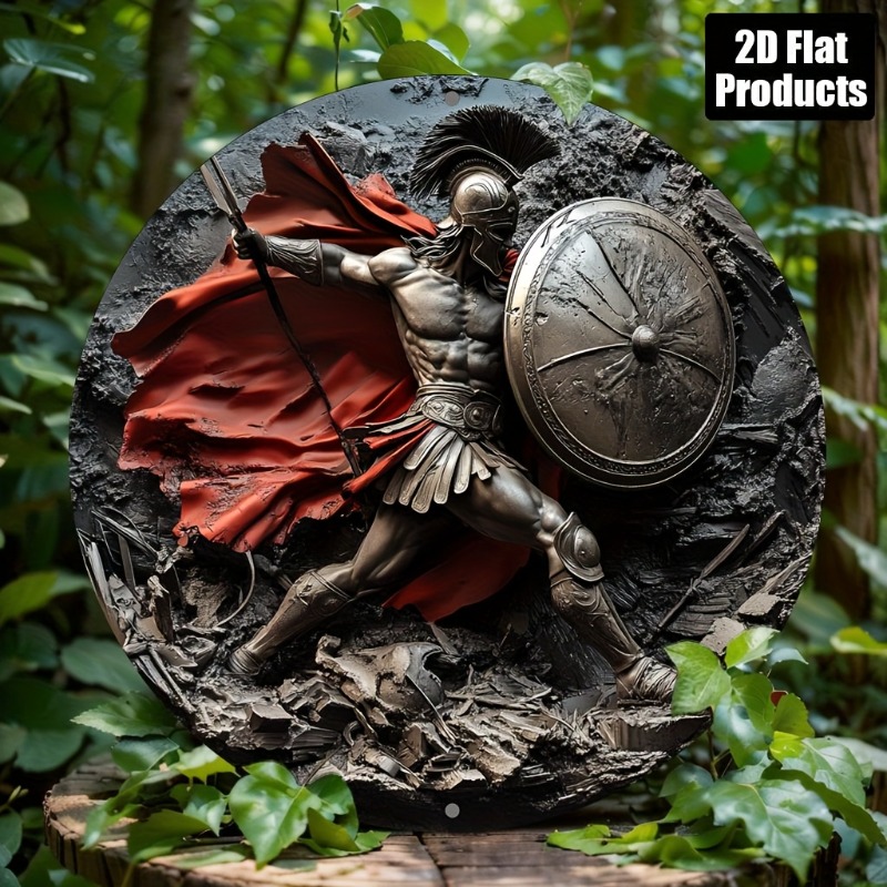 Spartan Warrior Round Metal Al - Art Craft Kitchen review and price