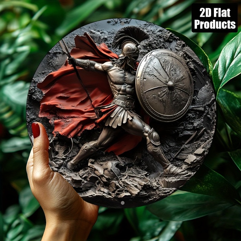 Spartan Warrior Round Metal Al - Art Craft Kitchen review and price