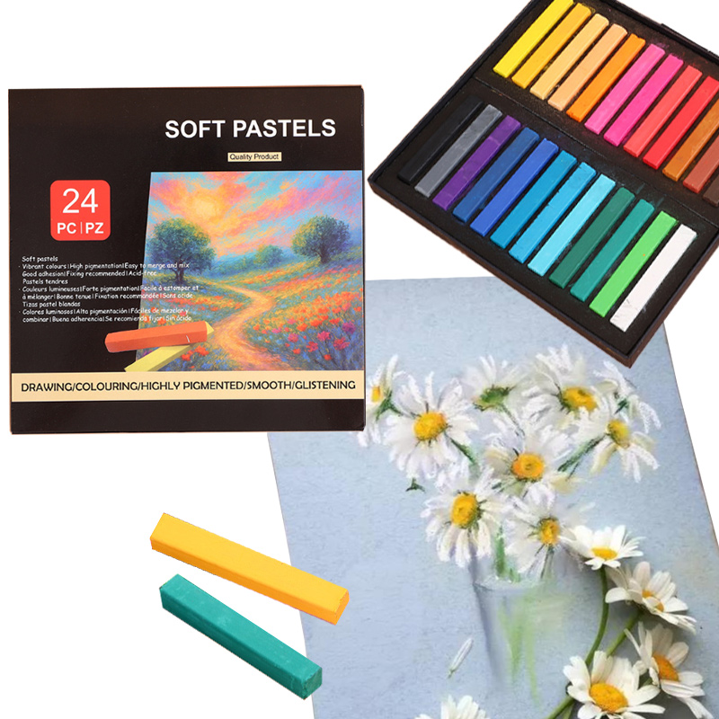 12/24 Color Chalk Soft Pastel  - Chalk Pastel Set review and price