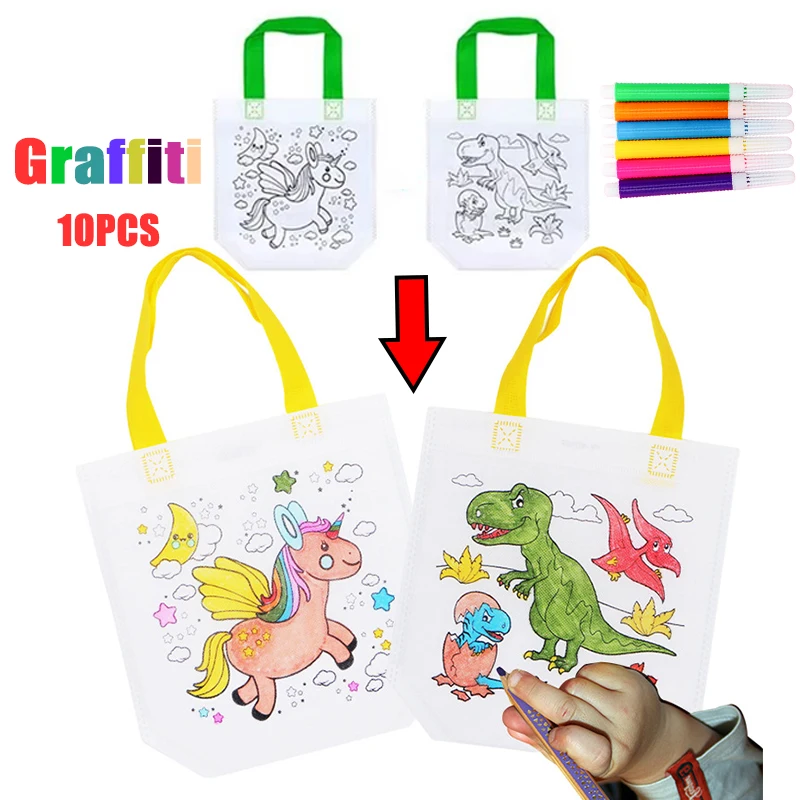 1-10pcs Sets DIY Graffiti Bag  - Art Craft Notebook review and price
