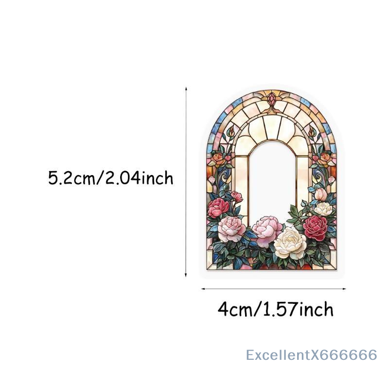 50Pcs Vintage Floral Stickers  - Art Craft Notebook review and price