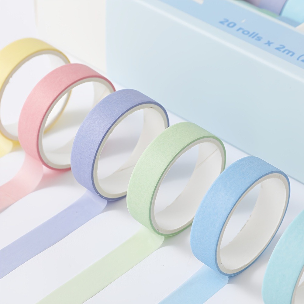 20 Rolls of Macaron Tape, 0.4i - Art Craft Notebook review and price