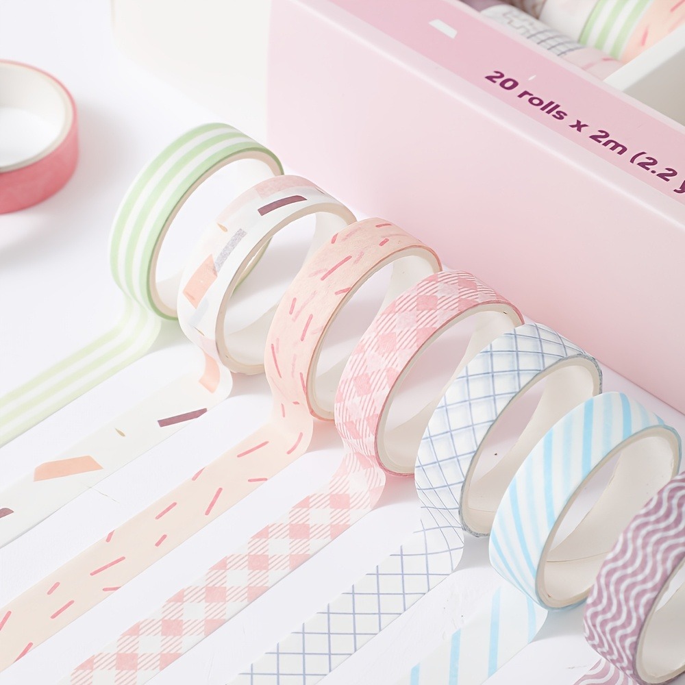 20 Rolls of Macaron Tape, 0.4i - Art Craft Notebook review and price