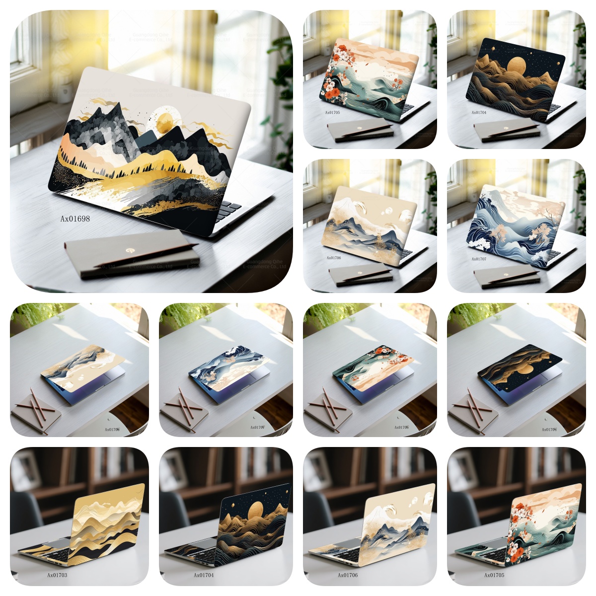 Minimalist Mountain Wave Lapto - Art Craft Notebook review and price