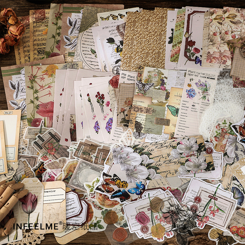 1pack/260pcs Vintage Literary  - Art Craft Notebook review and price