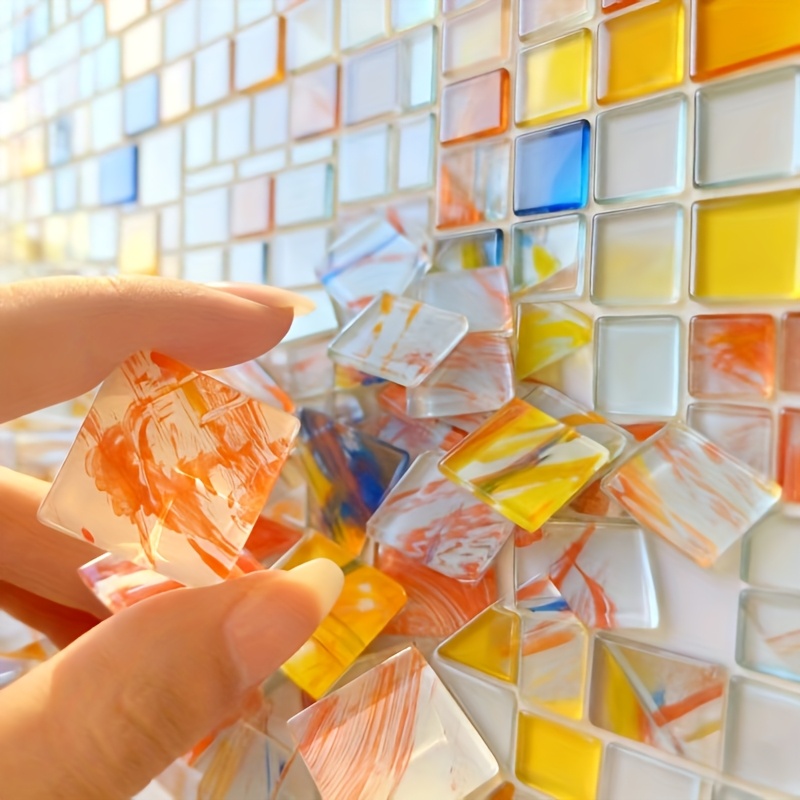 100g square mosaic hand-painte - Art Craft Bar review and price