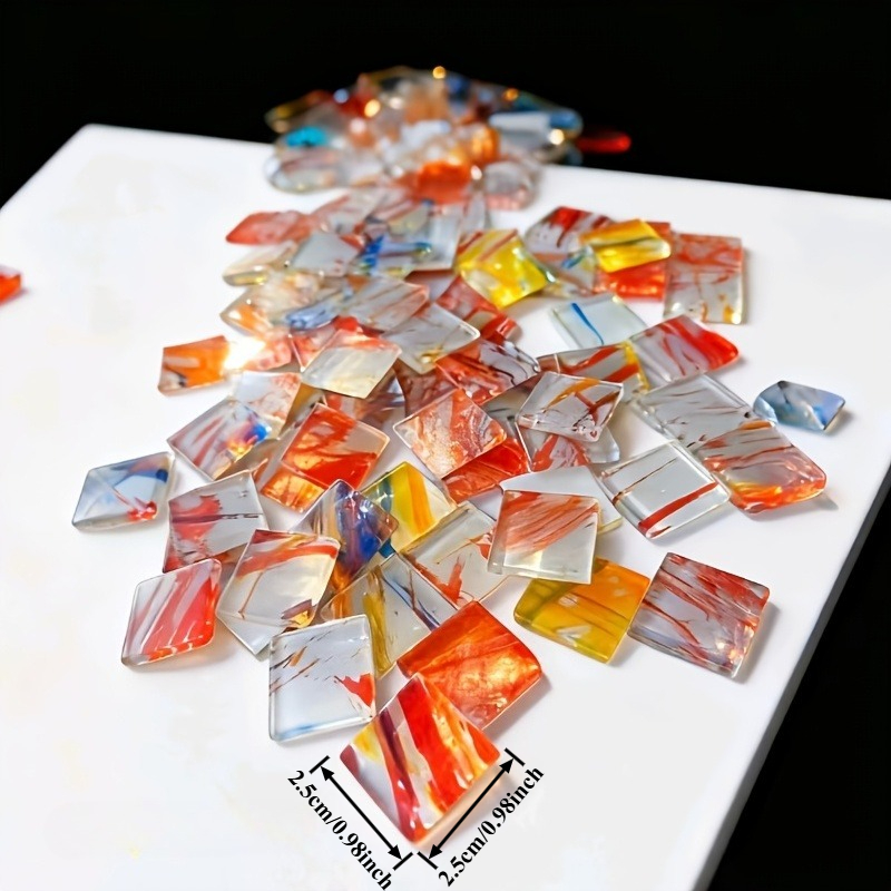 100g square mosaic hand-painte - Art Craft Bar review and price