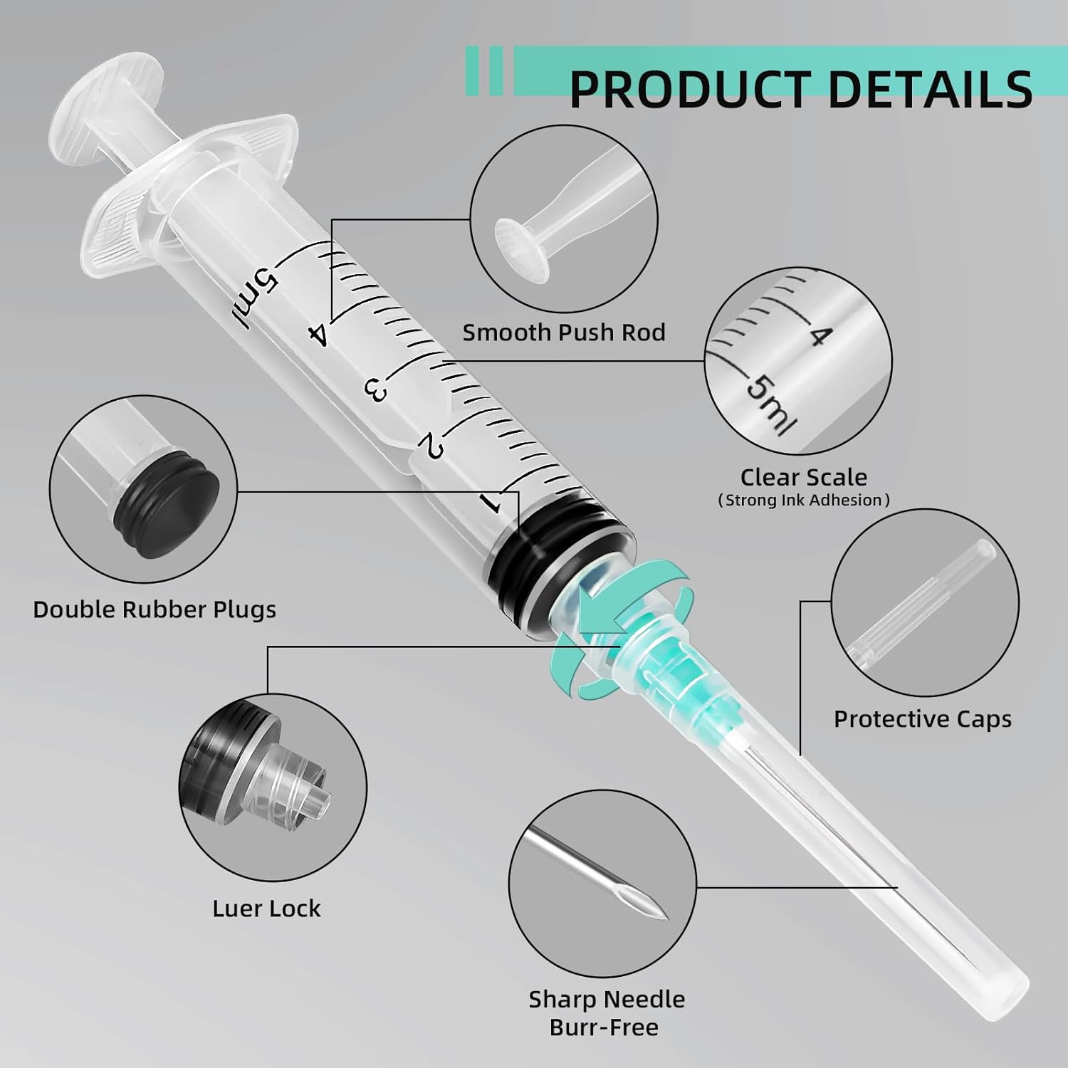 5ml Luer Lock Syringe, Suitabl - Art Craft Animals review and price