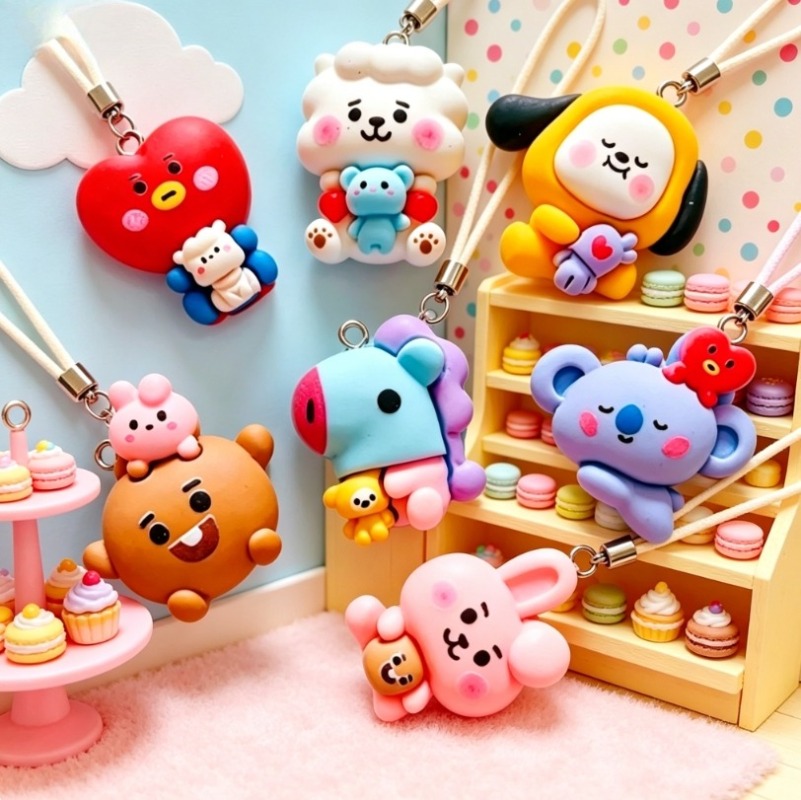 7pcs BT21 Resin Cartoon Charm  - Art Craft Resin review and price