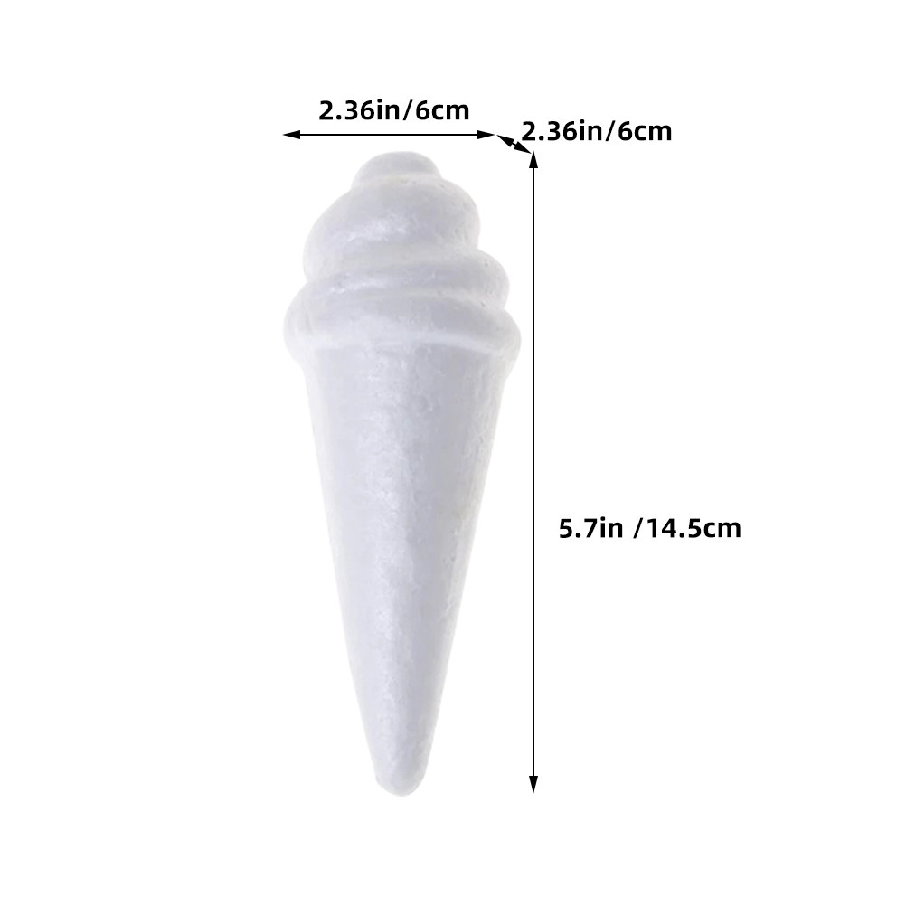 8Pcs Unfinished Ice Cream Foam - Art Craft Kids review and price