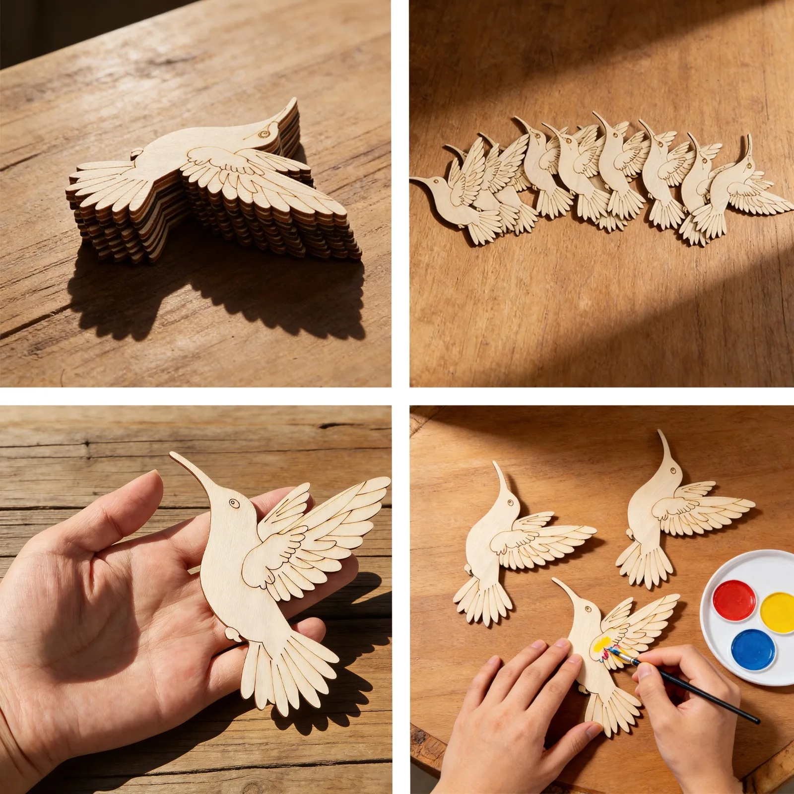 10pcs Unfinished Wood Animal B - Art Craft Decoration review and price