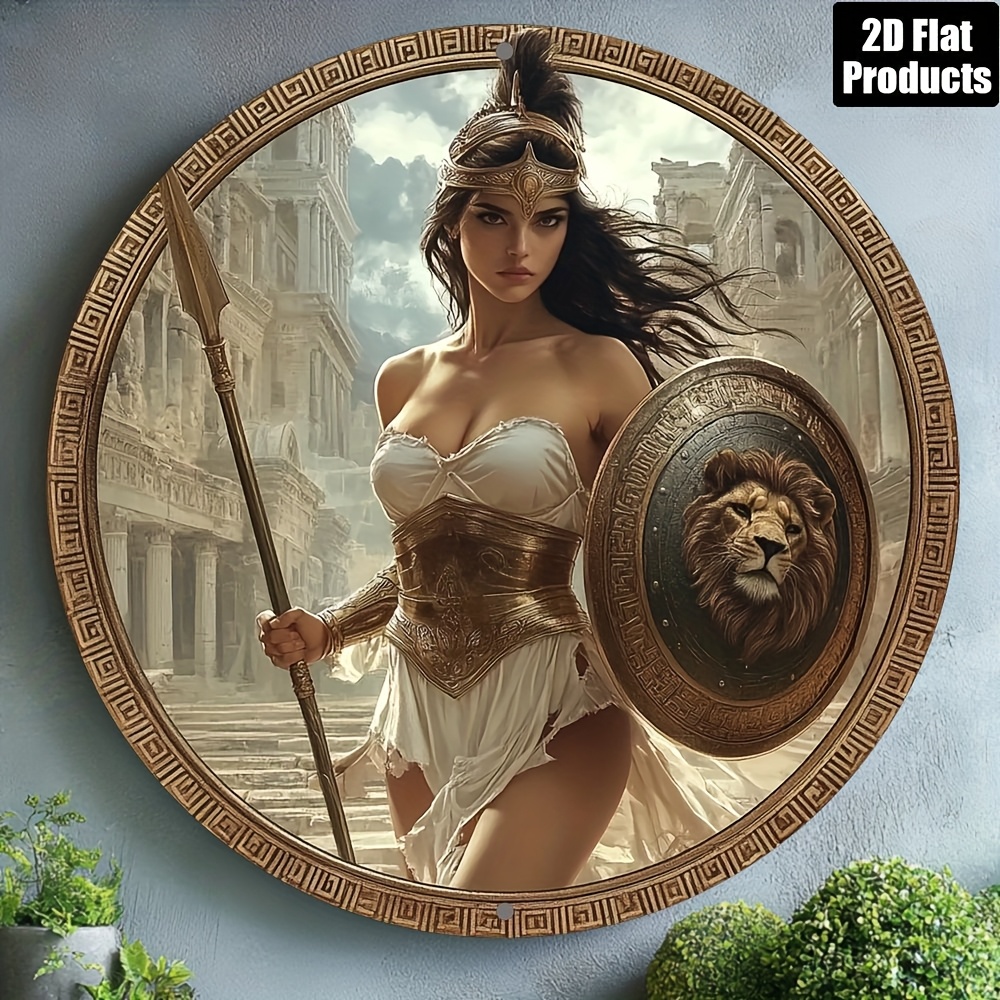 Vintage Greek Warrior Round Al - Art Craft Kitchen review and price