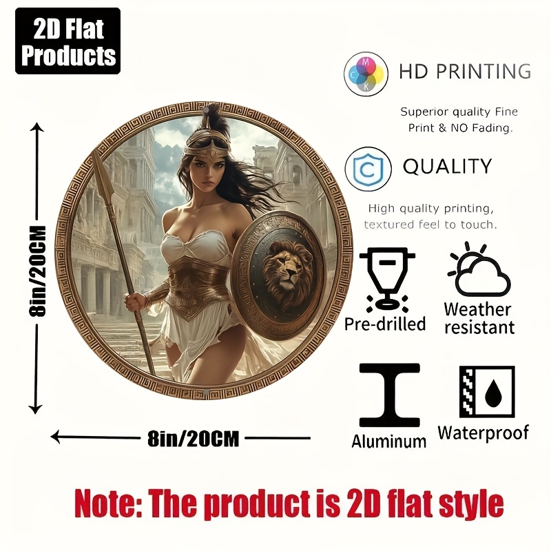 Vintage Greek Warrior Round Al - Art Craft Kitchen review and price