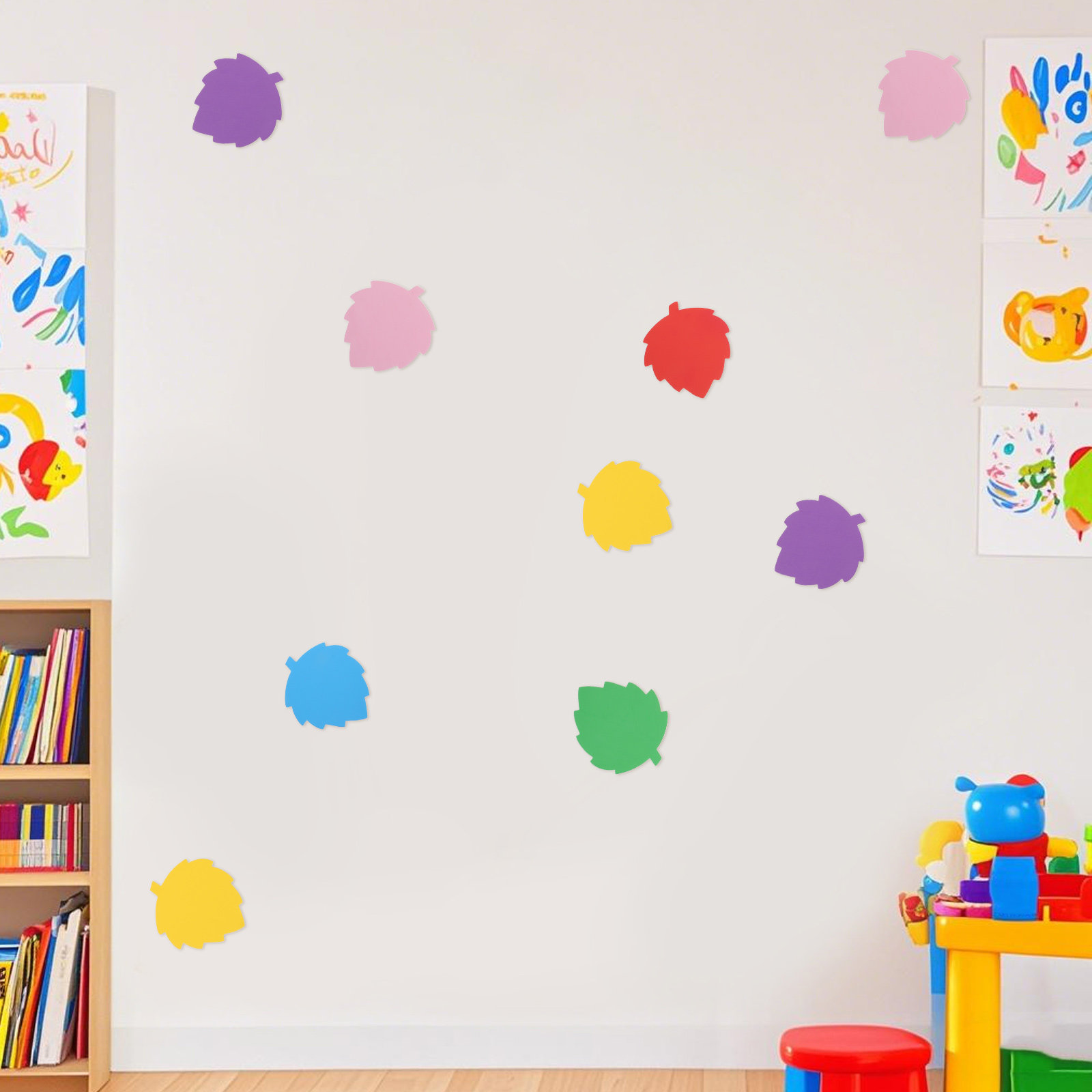 72Pcs Colorful Foam Leaf Shape - Art Craft Kids review and price
