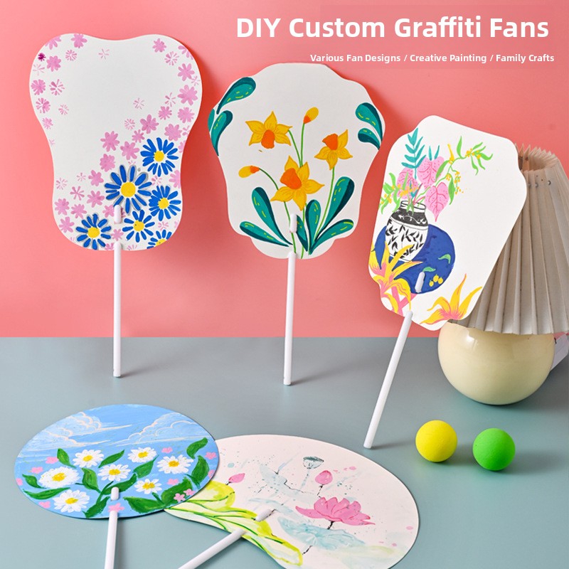 DIY Hand-Painted Fan Paper for - Art Craft For Kindergarten review and price