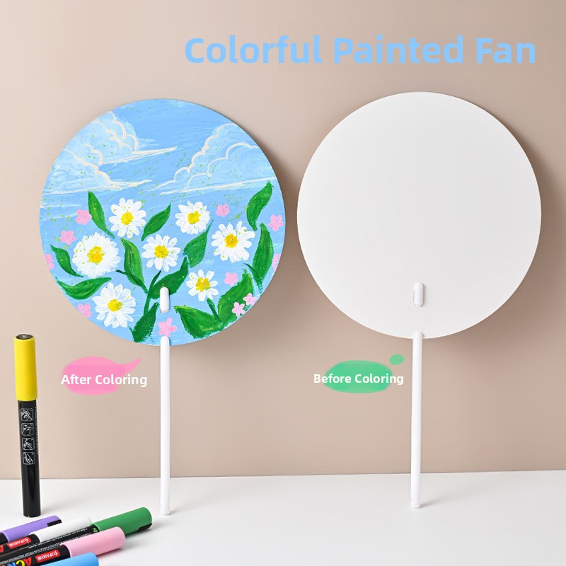 DIY Hand-Painted Fan Paper for - Art Craft For Kindergarten review and price