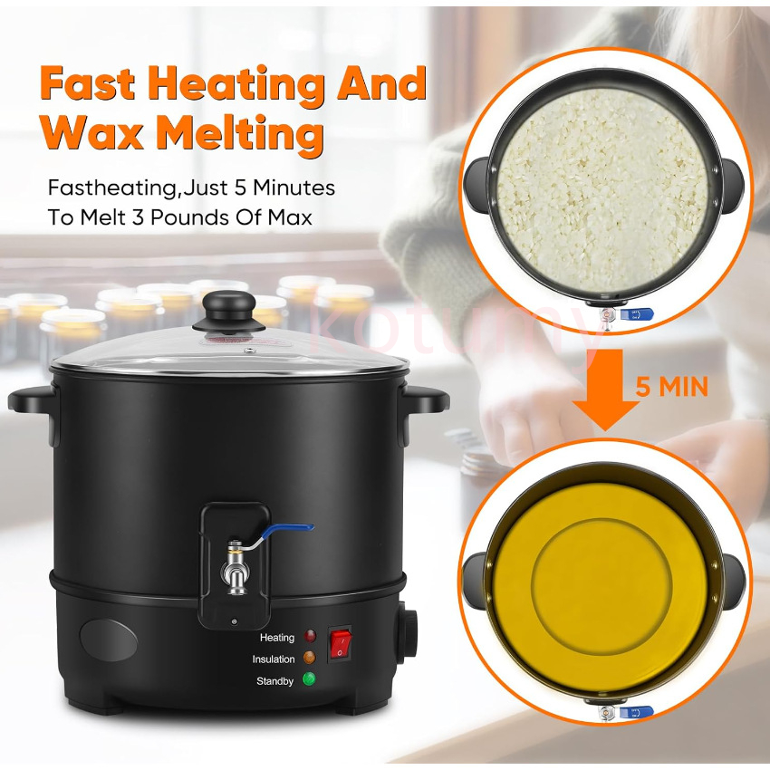 EU US Plug Electric Melting Ca - Candle Making Wax review and price