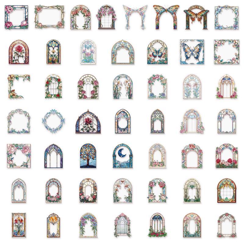 50Pcs Waterproof Vintage Flora - Art Craft Notebook review and price