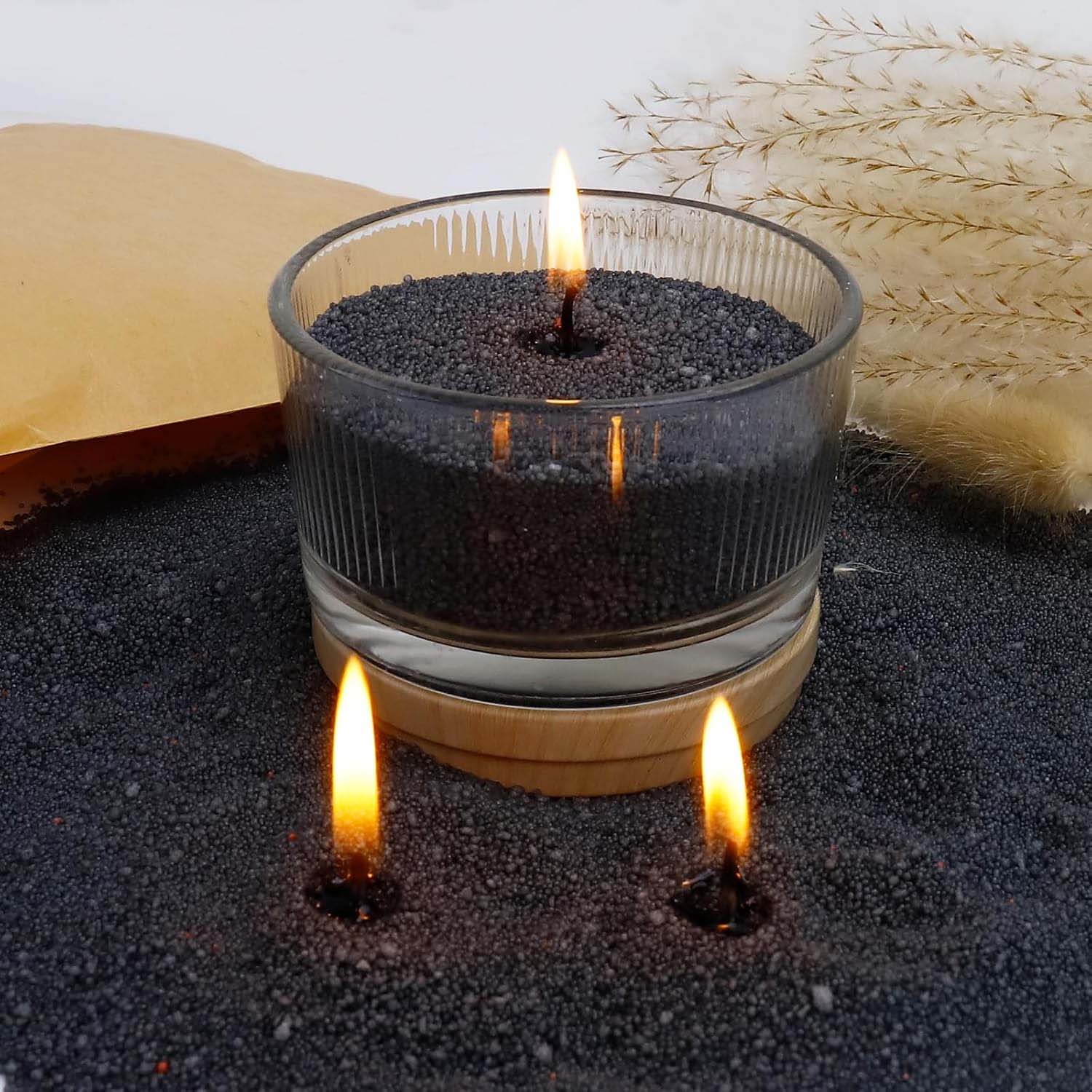 Black Candle Sand with Wick, 2 - Candle Making Wax review and price