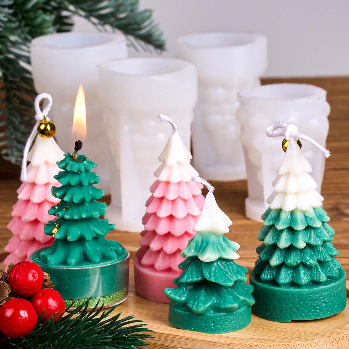3D Christmas Tree Silicone Can - Art Craft Show review and price