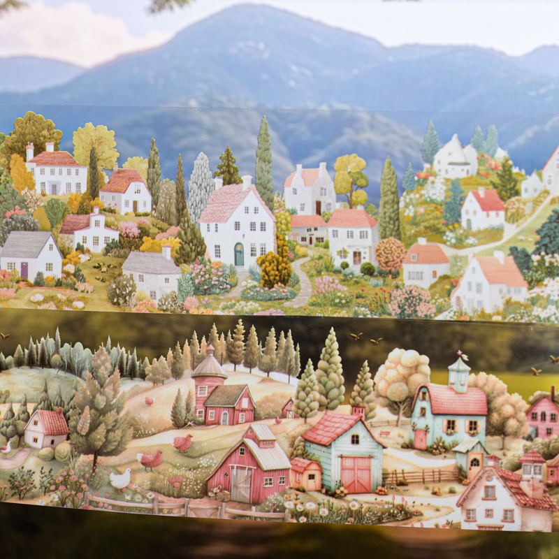 6 Rolls 6Cm×200Cm Village Them - Art Craft Notebook review and price